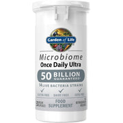 Garden of Life Microbiome Once Daily Ultra live bacteria vegan capsules 50 billion 30 count front packaging