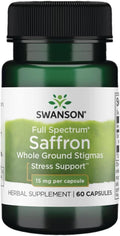 Azafrán de Espectro Completo Swanson 15mg 60 Cápsulas