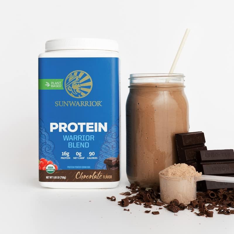 Sunwarrior Plant-Based Protein Powder, Chocolate Flavoured 750g