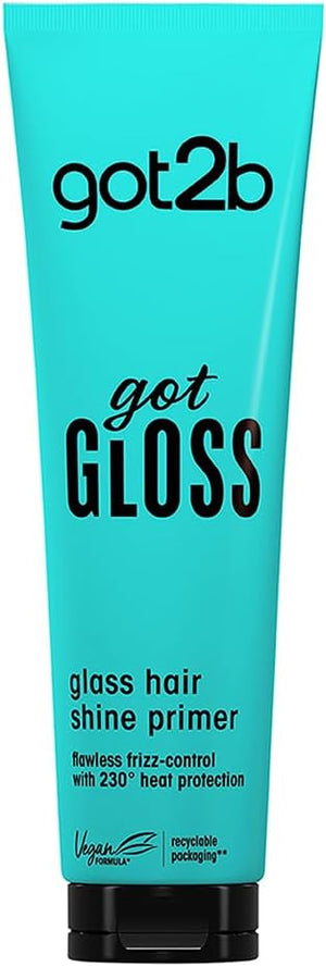 got2b gotGloss Glass Hair Shine Primer bottle packaging hair shine primer 150ml front product image