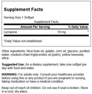Swanson Lycopene 120 Softgels | 10 mg | Prostate & Cellular Health