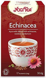 Front Image: Yogi Tea Organic Echinacea herbal tea bags 17 x 1.8g box