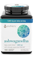 Youtheory Ashwagandha 1000 mg – 150 vegetarische Kapseln