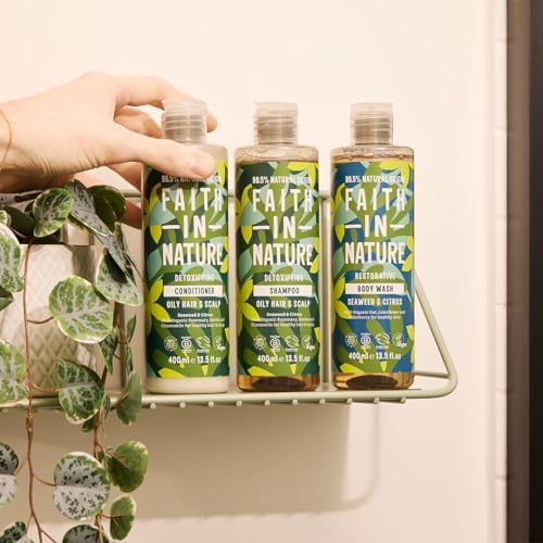 Faith In Nature Restorative Body Wash Seaweed and Citrus 400ml bottle for everyday bath and shower care