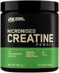 Optimum Nutrition Poudre de créatine micronisée 187 g – 100 % créatine monohydrate pure (sans arôme)