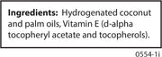 Carlson Key E vitamin E suppositories ingredients coconut palm oil pack