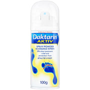 Daktarin Aktiv Spray Powder miconazole nitrate 0.16% topical aerosol 100g front packaging