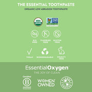 Essential Oxygen Dynamic Duo Oral Care Set - Peppermint Toothpaste & Polish Kit