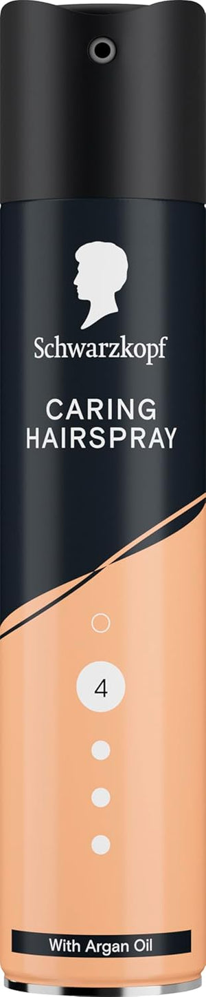 Schwarzkopf Caring Hairspray Hold 4 aerosol spray can 250ml front product packaging