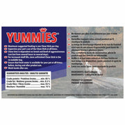 Yummies beef collagen dog chew sticks ingredient information label 18 pieces 600g bag