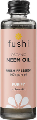 Huile de Neem Bio Fushi 50 ml | Huile fraîchement pressée® 100 % pure pour peau et cuir chevelu à problèmes  