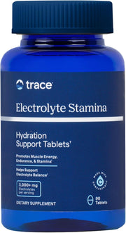 Front Image: Trace Minerals Electrolyte Stamina tablets bottle 90 count