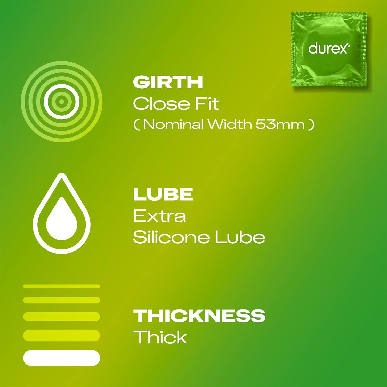 Durex Surprise Me Variety Pack Condoms 40 Count Features Close Fit Extra Silicone Lube Thick Thickness
