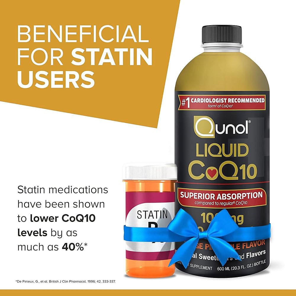 Qunol Liquid CoQ10 100mg Orange Pineapple Flavour