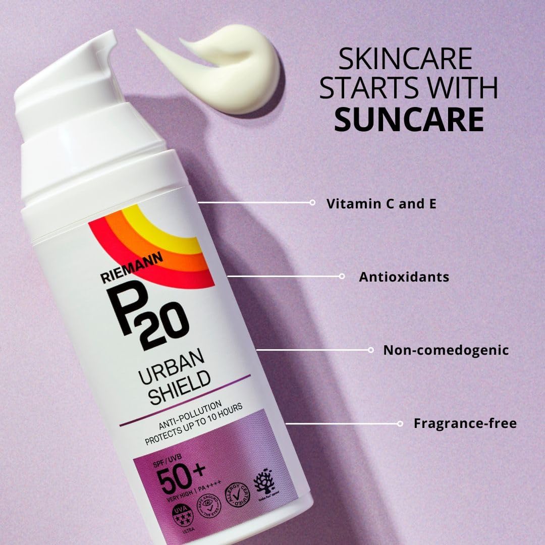 Riemann P20 Urban Shield SPF50+ Face Cream - 50g