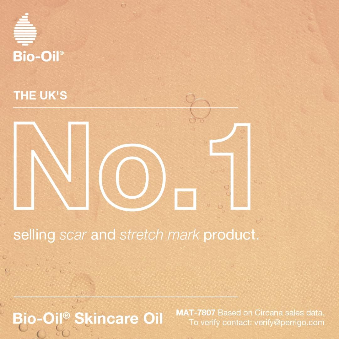 Bio-Oil Natural Skincare Oil, plastic bottle packaging, botanical oil formula, 60ml
