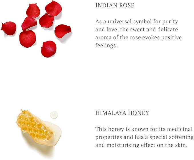 Ritual of Ayurveda oil bottle showing ingredients.