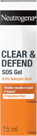 Neutrogena Clear & Defend Gezieltes Gel 15 ml – Formel mit 0,5 % Salicylsäure