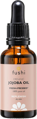 Huile de Jojoba Bio Fushi 30 ml | Huile fraîchement pressée & 100 % pure régénérante pour peau sèche et sensible  