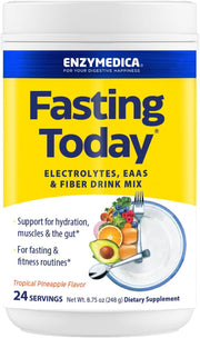 Enzymedica Fasting Today electrolyte powder tropical pineapple flavour 248g tub