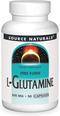 Source Naturals L-Glutamine 500mg Forme Libre - 50 Capsules