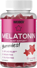Gommes Weider Mélatonine 1mg, saveur fraise - 60 unités