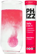 Comprimés Électrolytes & Multivitamines 3-en-1 Phizz Daily Baies Mélangées – 20 unités