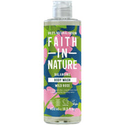 Faith In Nature Balancing Body Wash Wild Rose 400ml bottle