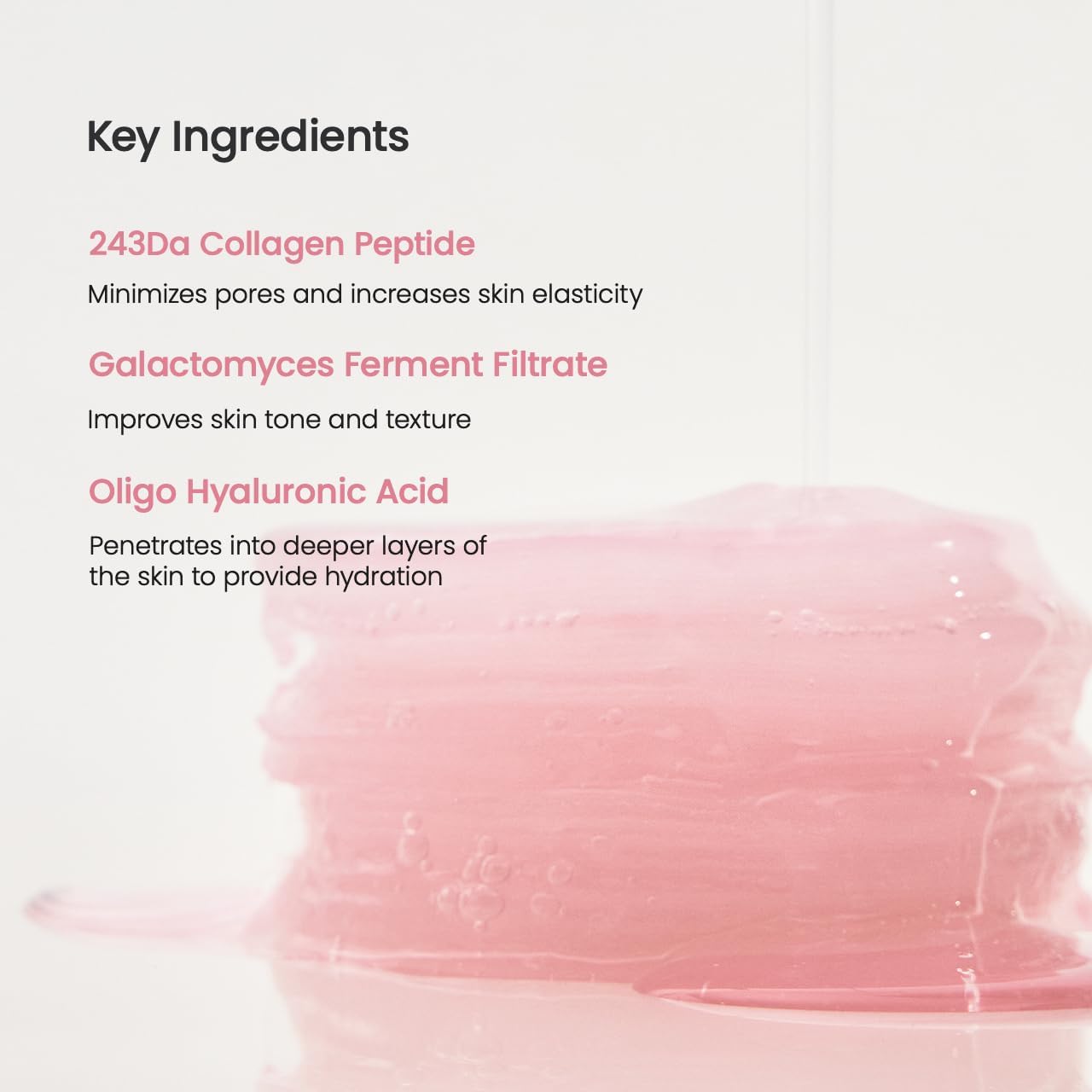 Biodance Collagen Hydrogel Toner Pads 60 Pads ingredients panel and product information