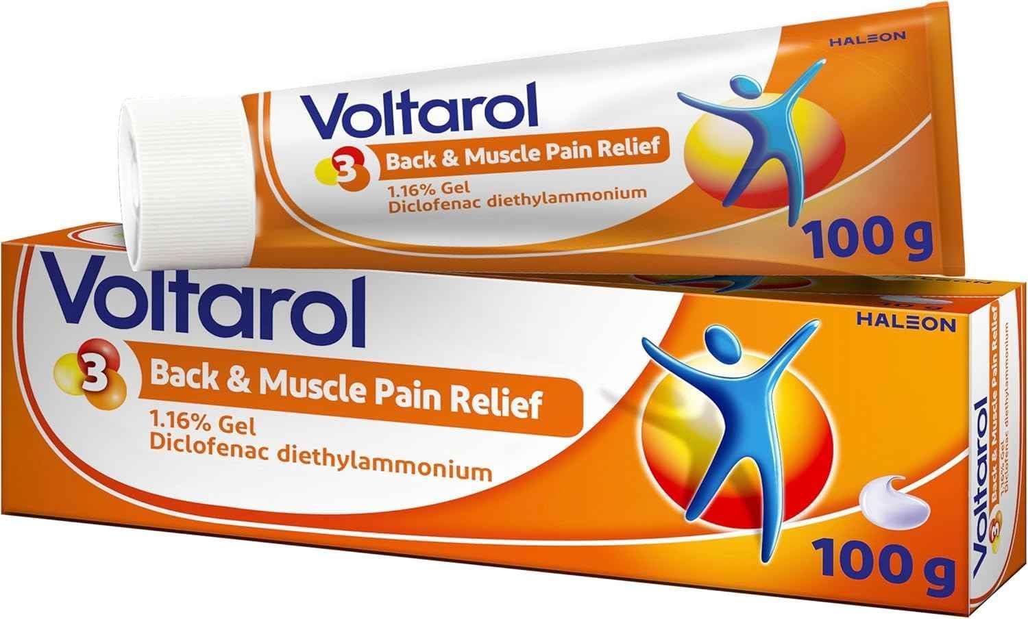 Voltarol Back & Muscle Pain Relief 1.16% Gel 100g – Fast & Effective Pain Relief