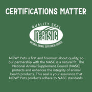 NOW Pets Omega-3 Fish Oil Softgels for Dogs and Cats GMP certification quality assurance image