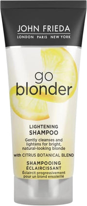 John Frieda Go Blonder Lightening Shampoo, bottle packaging, fragrance not specified, 75ml