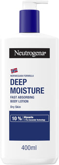 Neutrogena Loción Corporal Hidratación Profunda 400ml - 10% Glicerina, Fórmula No Grasosa