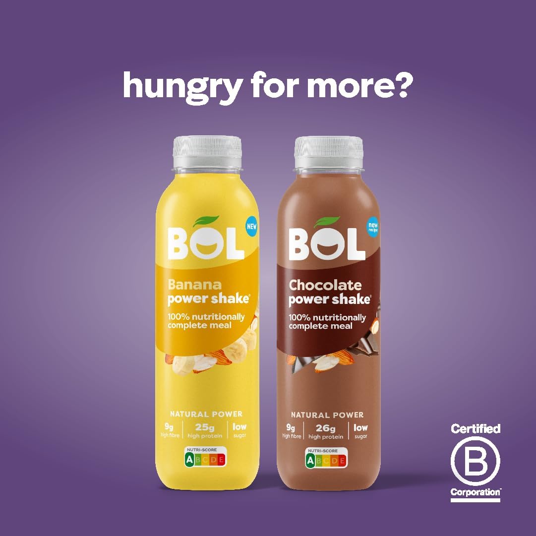 BOL Blueberry Power Shake plant based meal beverage enjoyed chilled other variants