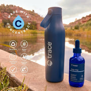 Lifestyle Image: Trace Minerals Mega-Mag 400mg liquid magnesium daily supplement bottle 118ml