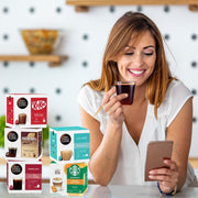 Nescafé Dolce Gusto Americano coffee capsules prepared black coffee cup 16 pods
