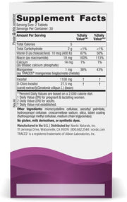 Supplement facts label for Nordic Naturals Women’s Daily Nutrients.