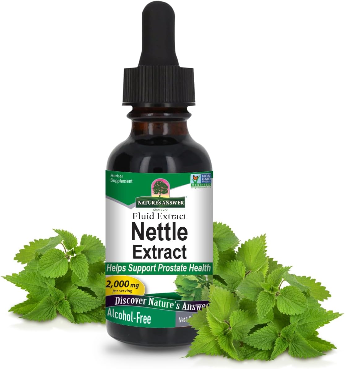 Nature’s Answer Nettle Leaf alcohol-free liquid extract 30ml bottle front label