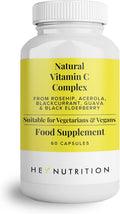 Hey Nutrition Complexe naturel de vitamine C 250mg - 60 capsules
