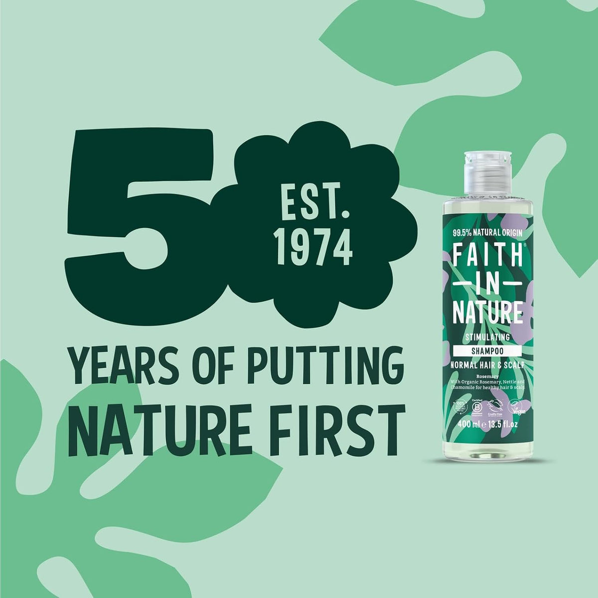 Faith In Nature Rosemary Stimulating Shampoo 400ml bottle product information