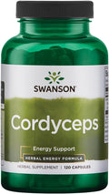 Swanson Cordyceps 120 Kapseln | Natürliche Unterstützung für Energie & Vitalität