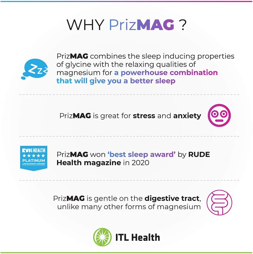 MAG365 PrizMAG Magnesium Bisglycinate Capsules - 90 Count