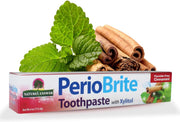 Nature’s Answer PerioBrite cinnamint fluoride-free toothpaste 113.4g front box