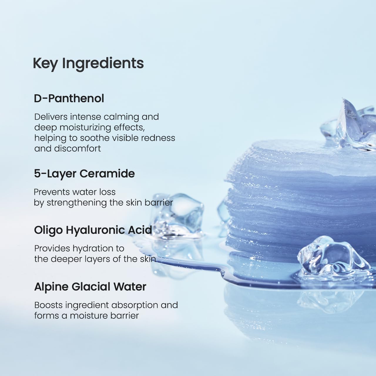 Biodance Cera-Nol Hydrogel Toner Pads 60 Pads ingredients panel and product information