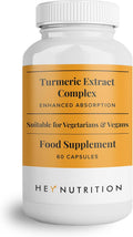 Hey Nutrition Complexe Extrait de Curcuma avec Vitamine C - 60 capsules
