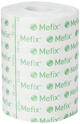 Close-up showing the breathable fabric texture of Mefix tape roll.