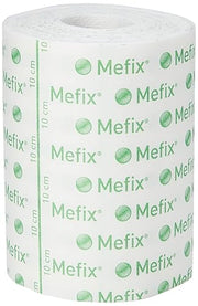 Close-up showing the breathable fabric texture of Mefix tape roll.
