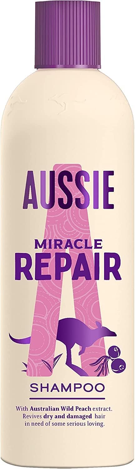 Aussie Miracle Repair Shampoo 300ml bottle with Australian jojoba seed oil