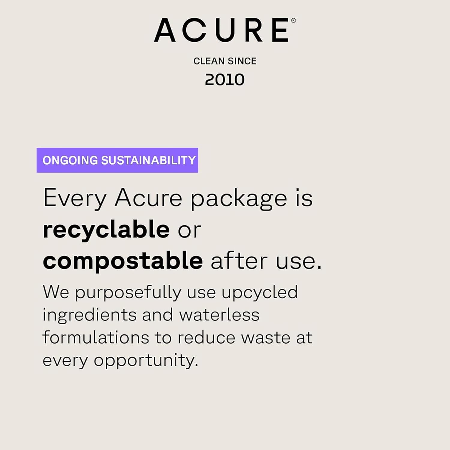 Acure Zombie Cell Clarifying Mask Milk Thistle & Niacinamide 40ml recyclable and compostable