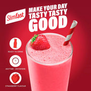 SlimFast Strawberry Ready To Drink protein shake serving bottle 325ml 